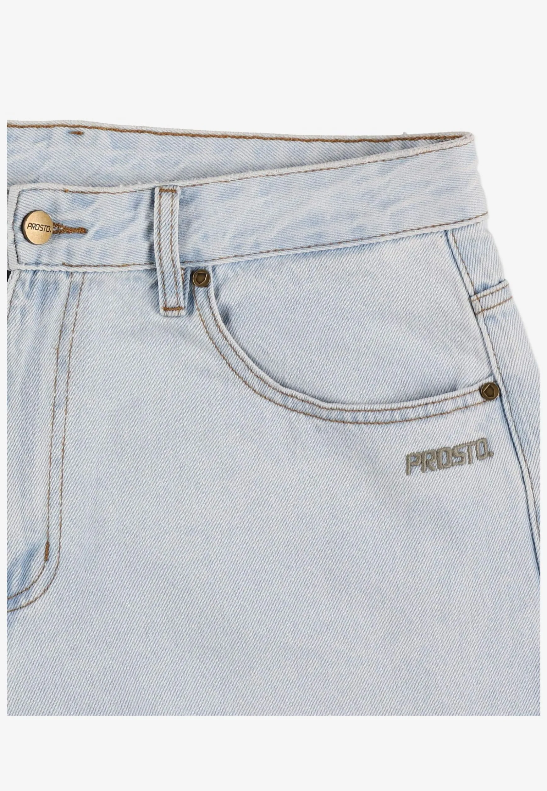 Jeans Baggy Overdyed Light Blue
