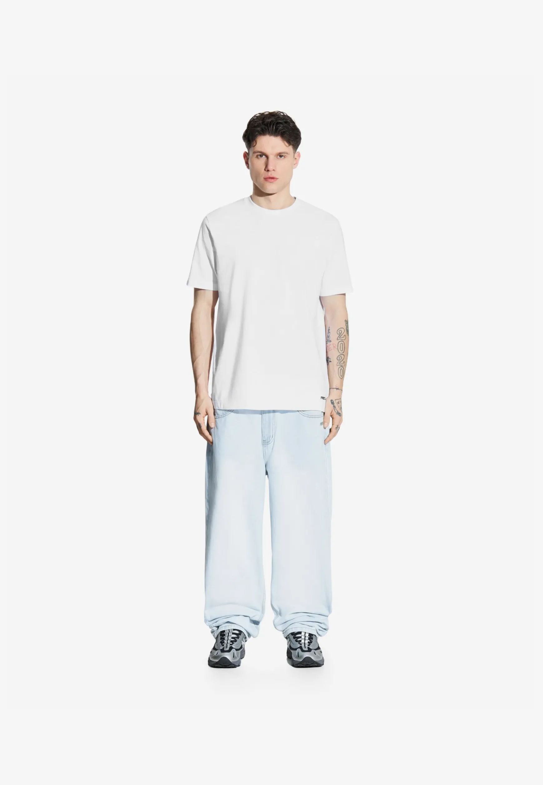 Jeans Baggy Overdyed Light Blue