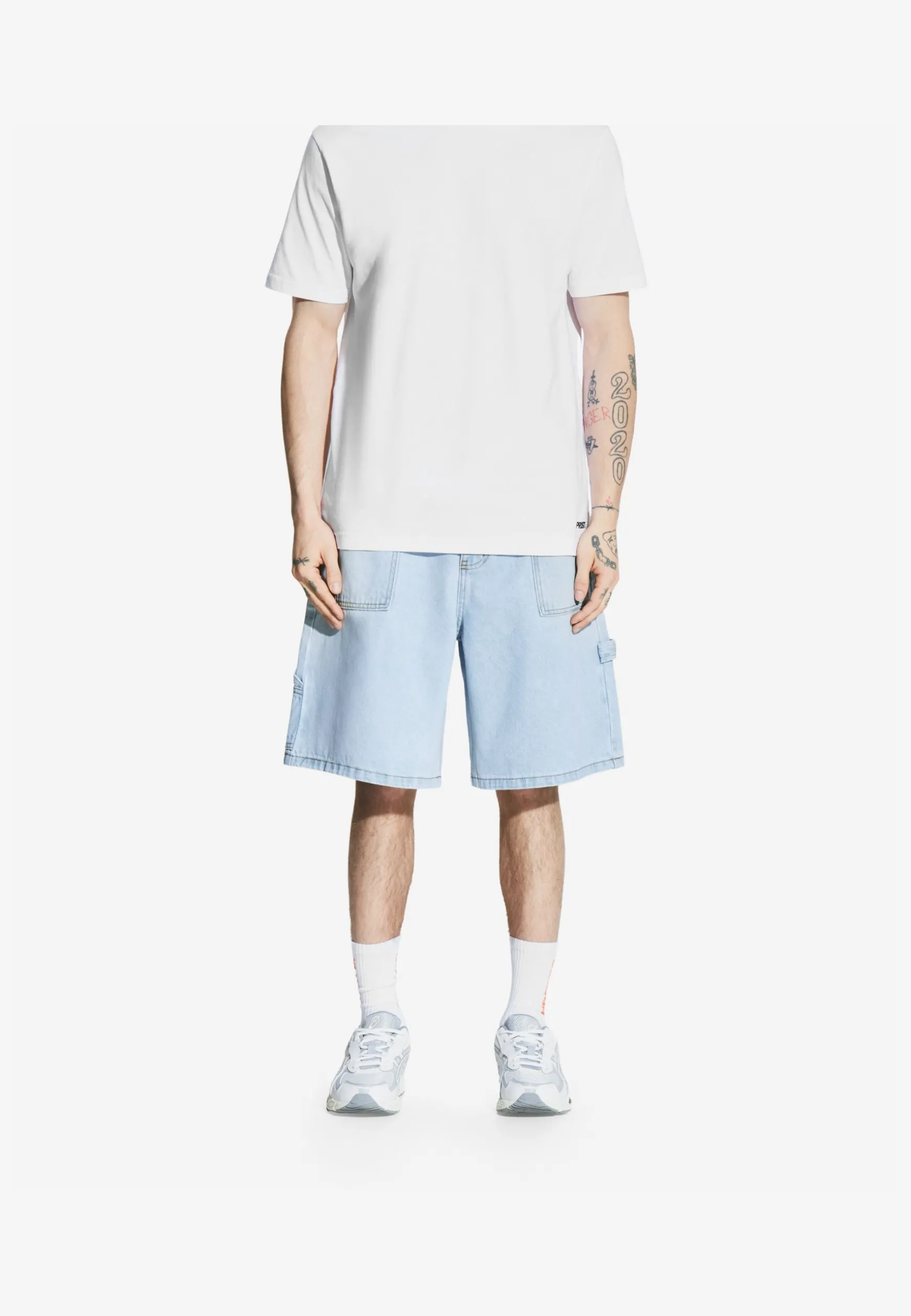 Jeans Shorts Baggy Zaxx Light Blue