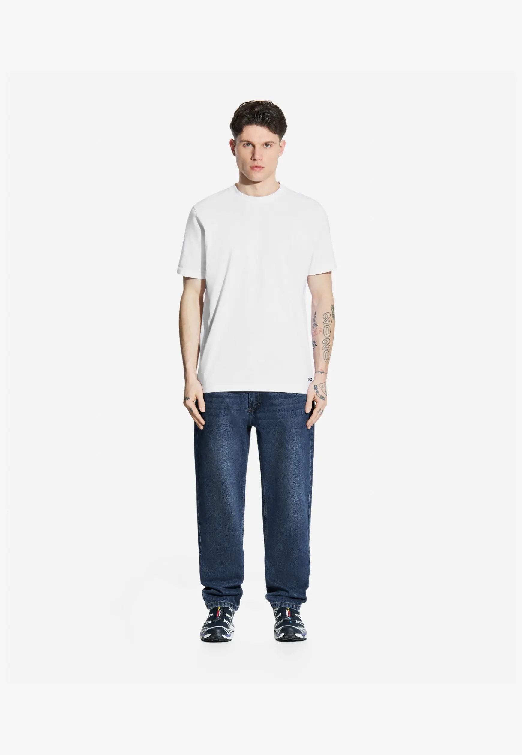 Jeans Tapered Tras Blue
