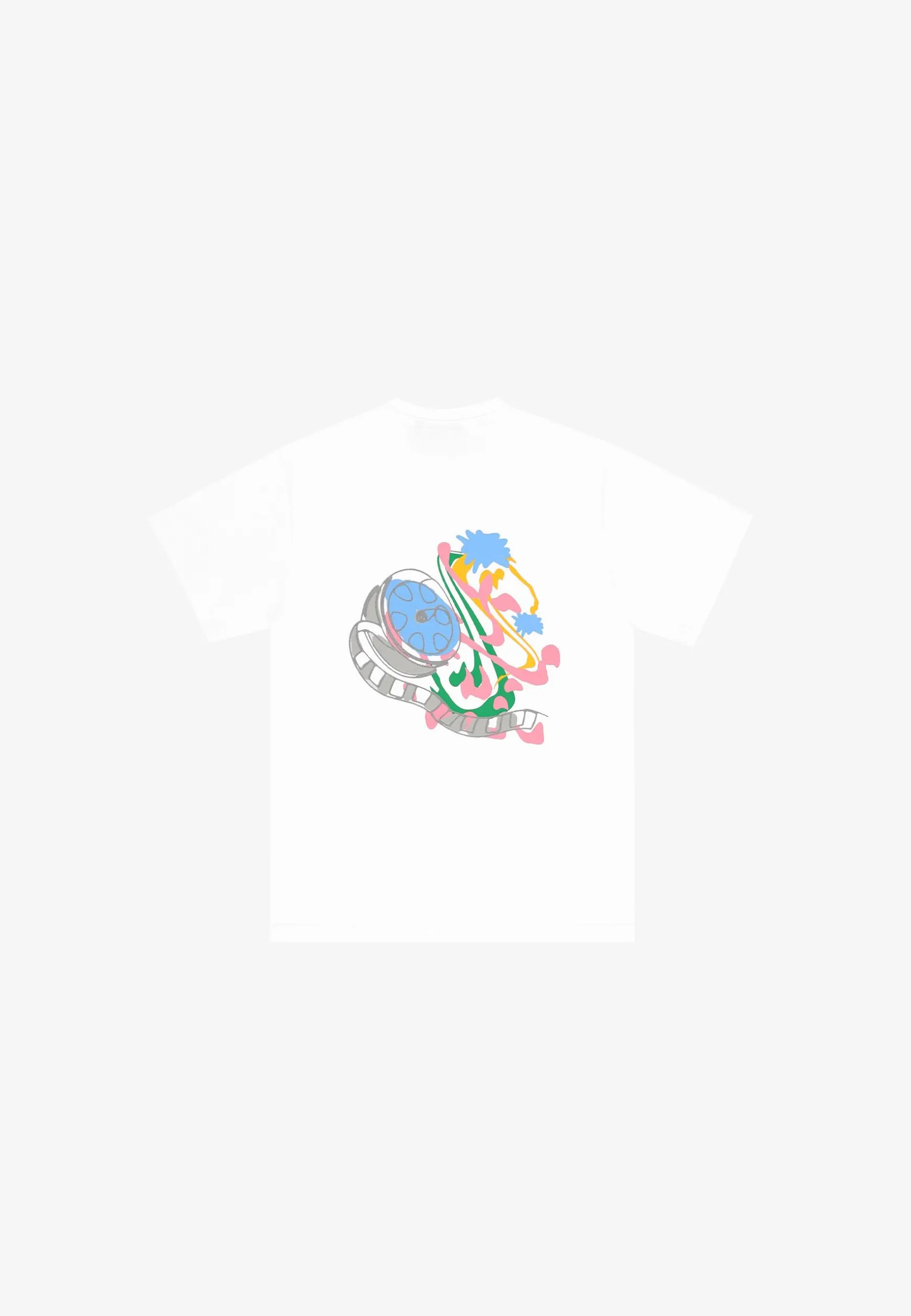 T-shirt Taśma White